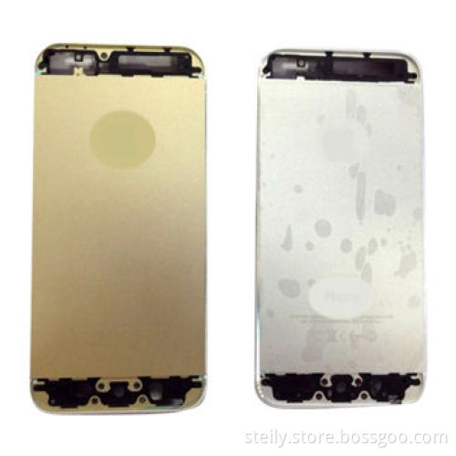 Brand new back plate panel assembly replacement for iPhone 5S, gray, golden and silvery